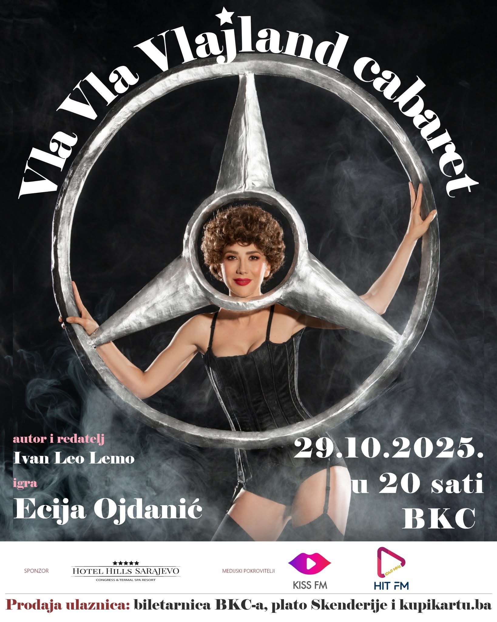 Ecija Ojdanić prvi put u Sarajevu s višestruko nagrađivanom komedijom “Vla Vla Vlajland Cabaret”