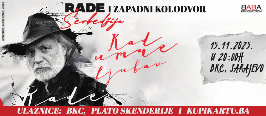 Rade Šerbedžija & Zapadni kolodvor u Sarajevu – večer poezije, muzike i emocije koja se ne propušta