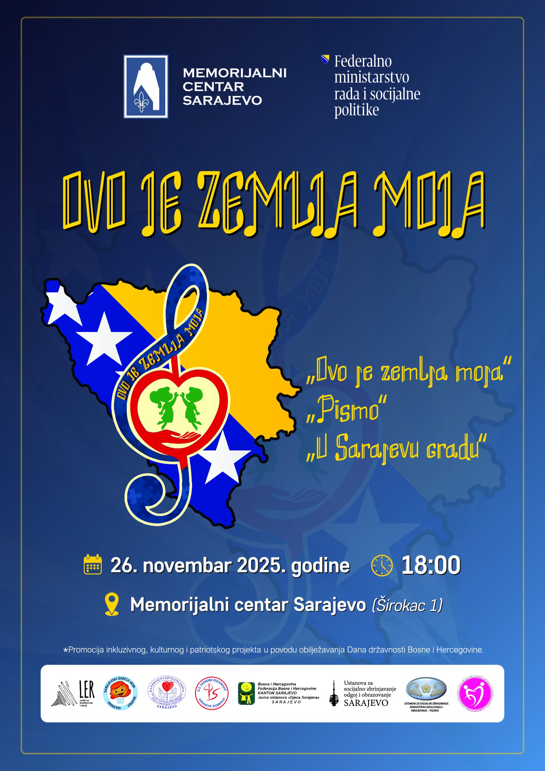 DAN DRŽAVNOSTI BIH: Djeca pjevaju domovini – „Ovo je zemlja moja“