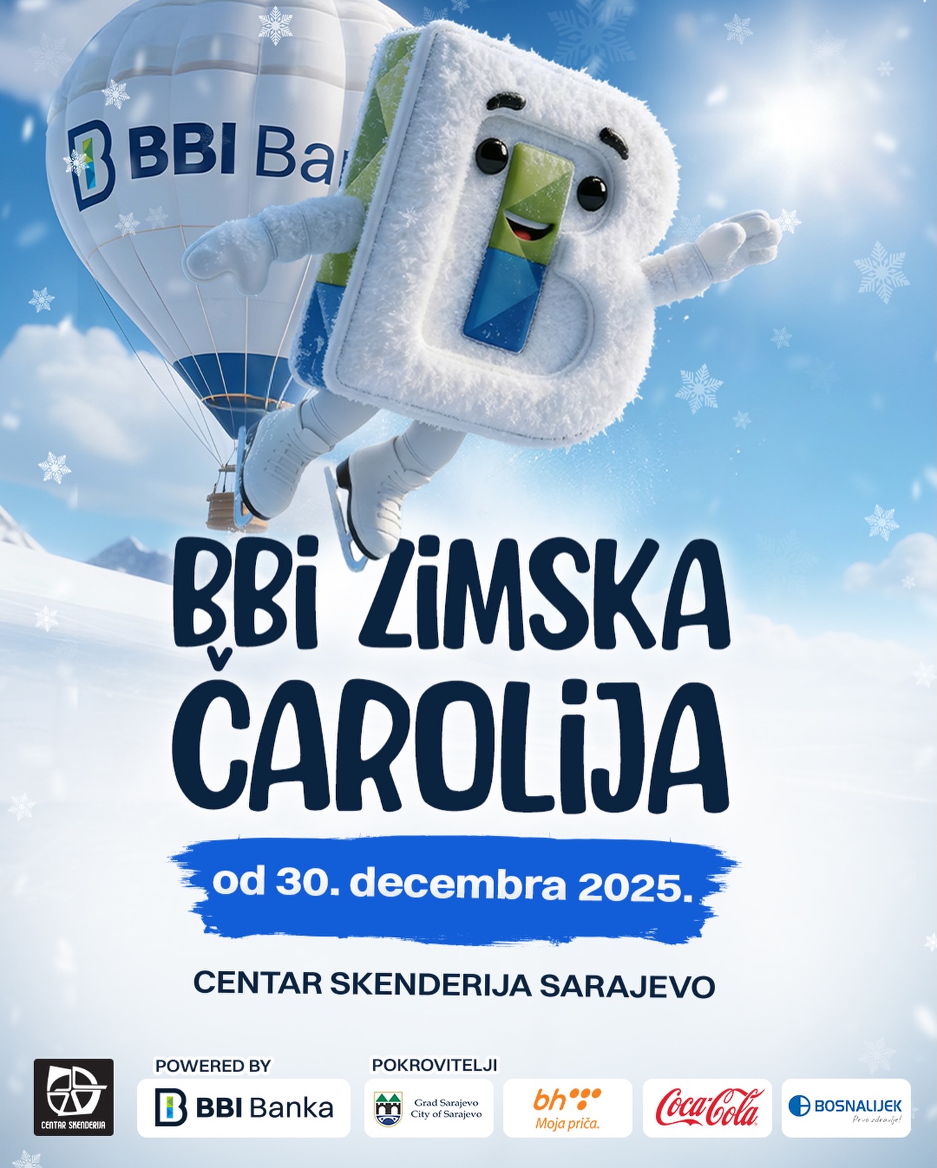 Svečano otvaranje manifestacije BBI Zimska čarolija u centru Skenderija 2025/2026