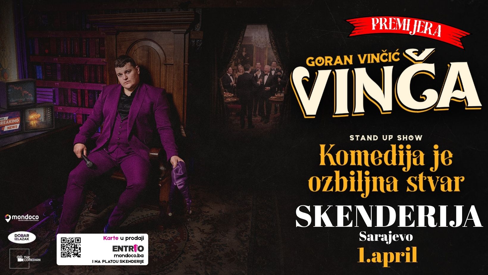 Puštene posljednje ulaznice za najveći stand up spektakl u Bosni i Hercegovini- 1.april