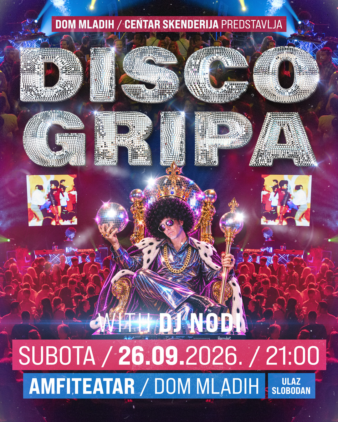 Nova Disco Gripa u Domu mladih